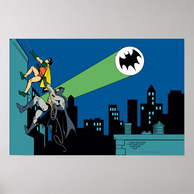 Affiche Robin et Batman grimpent (Devant)