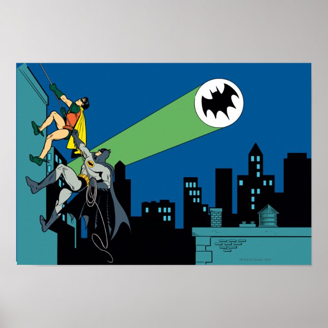 Affiche Robin Et Batman Grimpent (Devant)