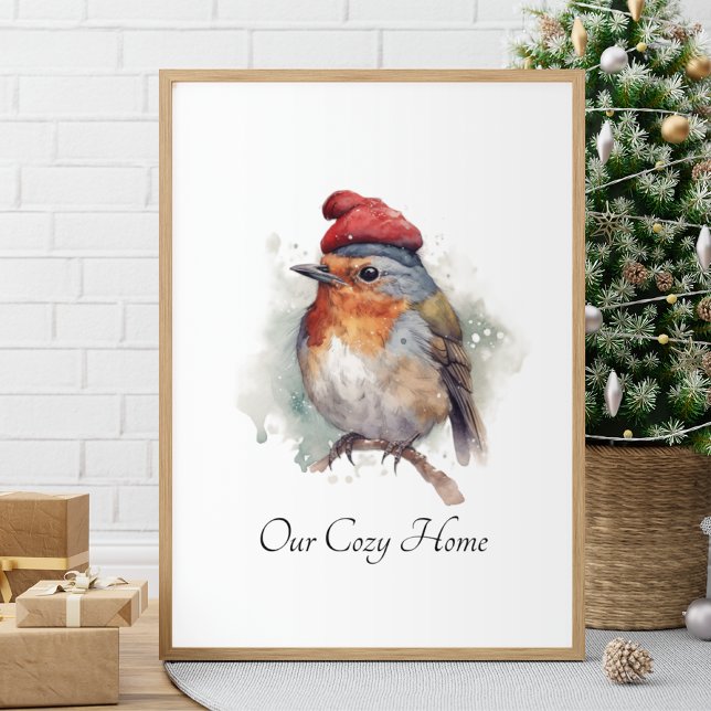 Affiche Robin Winter Delight, personnalisé (Créateur téléchargé)