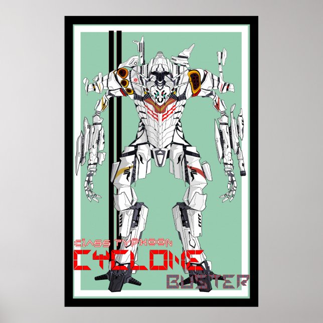 Affiche Robot Cyclone Mecha (Devant)