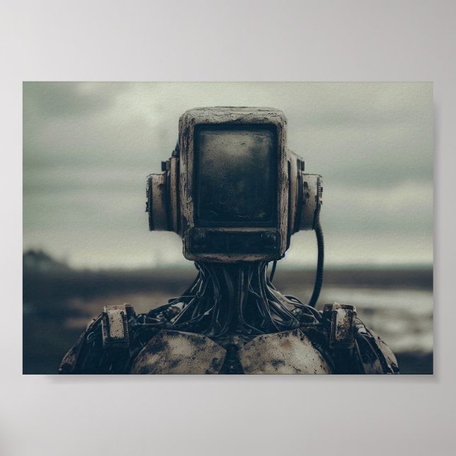Affiche Robot dans les terres désolées apocalyptiques (Devant)