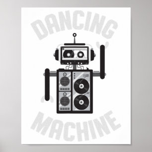 Affiche Robot De Machine À Danse Pour Garçons Et Filles
