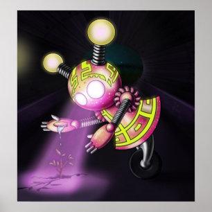 Affiche Robot fille