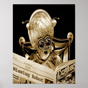 Affiche Robot manquant (impression)