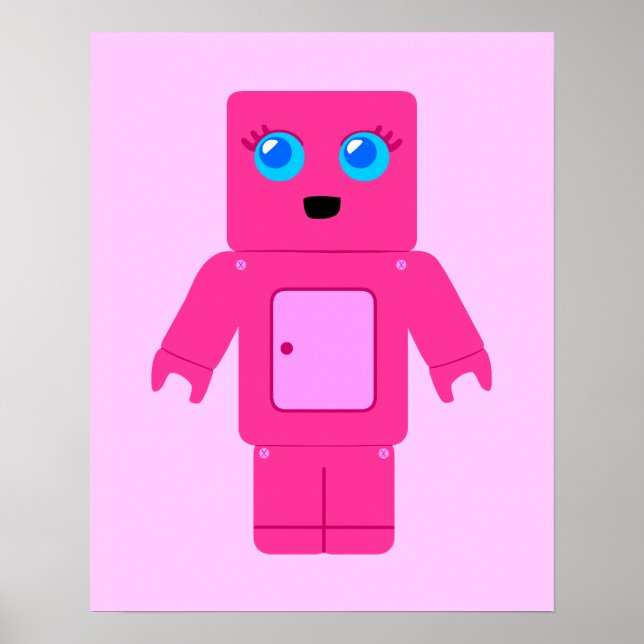 Affiche Robot rose (Devant)