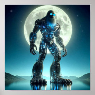 Affiche Robot Sasquatch