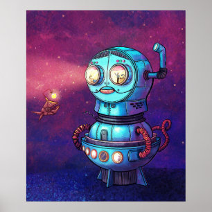 Affiche Robot sous-marin Matryoshka