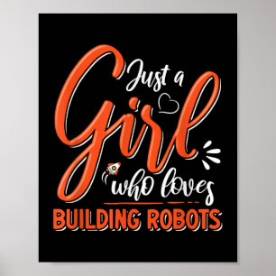 Affiche Robotique Ingénieur Robot Amateur d'ingénierie Gir