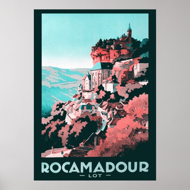 Affiche Rocamadour - Vintage (Devant)