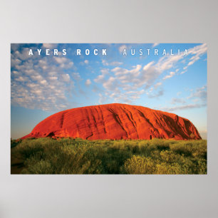 Affiche roche d'ayers en australie