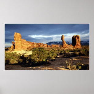 Affiche Roche équilibrée panoramique