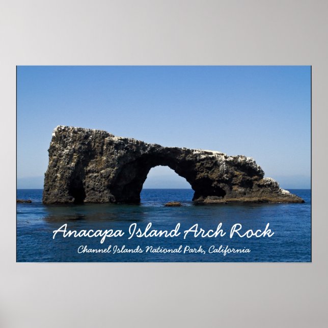 Affiche Rocher arc de l'île d'Anacapa (Devant)