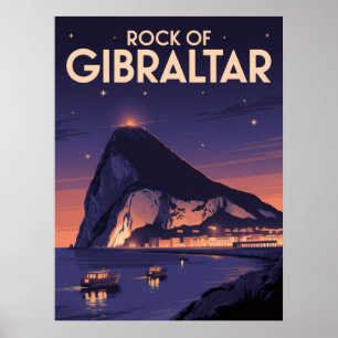 Affiche Rocher de Gibraltar