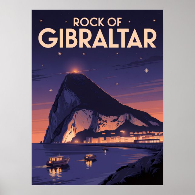 Affiche Rocher de Gibraltar (Devant)