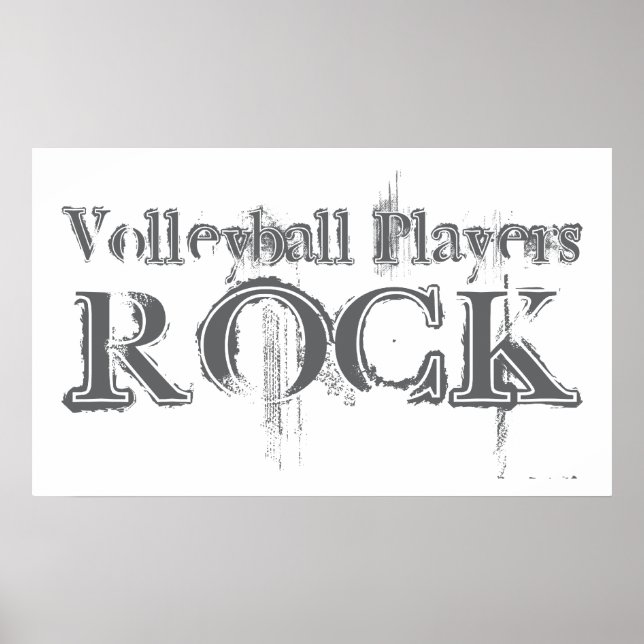 Affiche Rocher des joueurs de volley-ball (Devant)