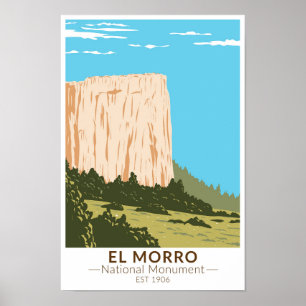 Affiche Rocher d'Inscription du Monument National El Morro