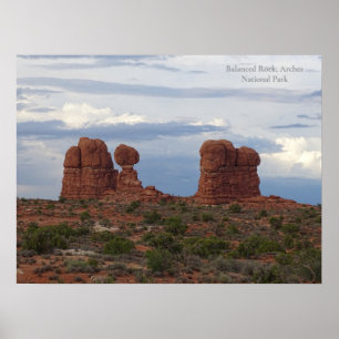 Affiche Rocher équilibrée, Parc national des Arches