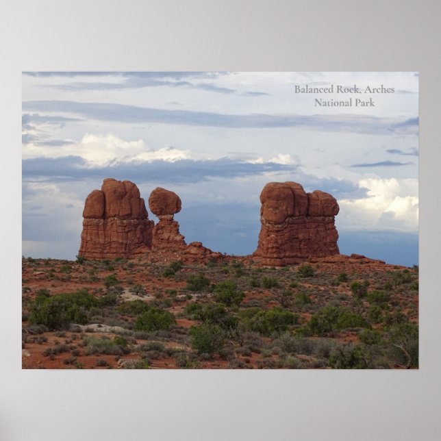 Affiche Rocher équilibrée, Parc national des Arches (Devant)