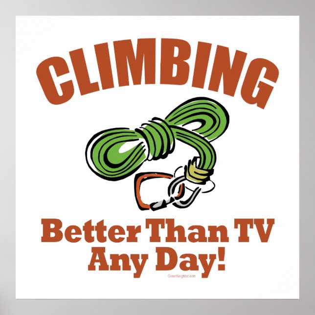 Affiche Rocher, Escalade de montagne (Devant)