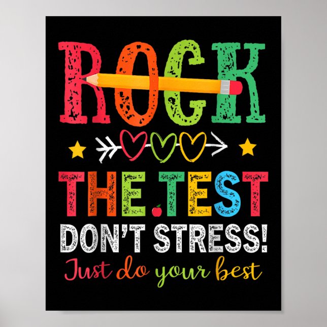 Affiche Rocher Le Point De Test Stress Juste Faites Votre  (Devant)
