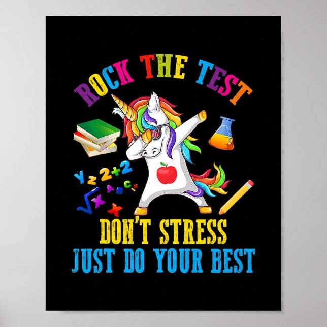 Affiche Rocher le test ne stresse pas juste faire de votre (Devant)