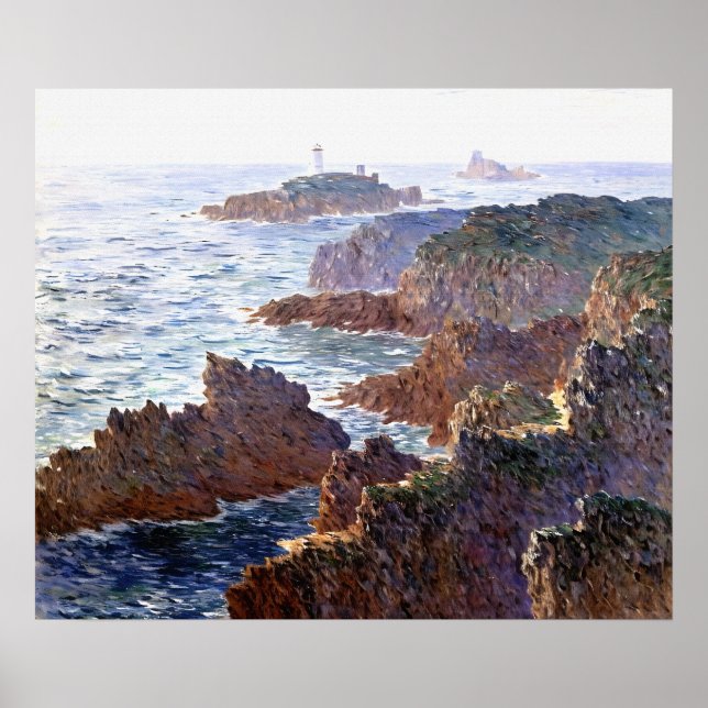 Affiche Rochers à Belle-Isle, Port-Domois (Devant)