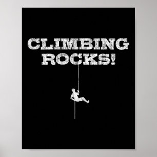 Affiche Rochers à gravir ! Bouldering - Grimpeurs