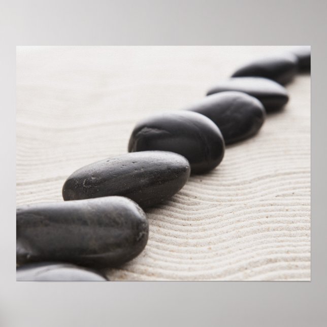 Affiche Rochers sur sable (Devant)