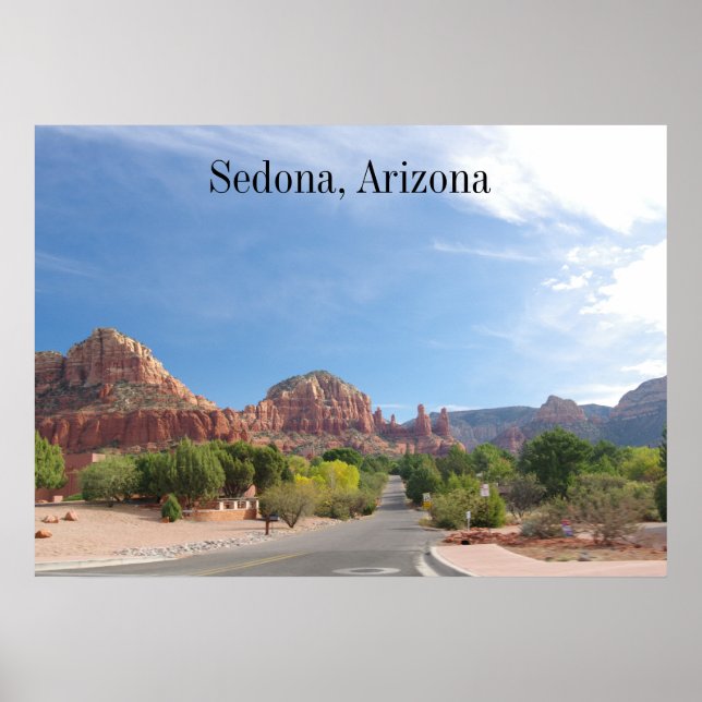 Affiche Roches rouges de Sedona (Devant)