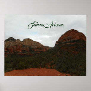 Affiche Roches rouges naturelles de Sedona