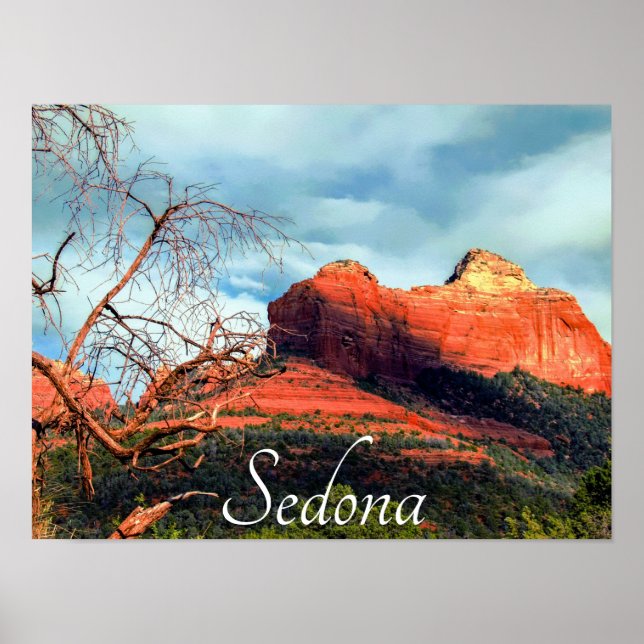 Affiche Roches rouges pittoresques de Sedona Latte Mug (Devant)