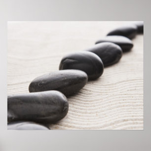 Affiche Roches sur le sable