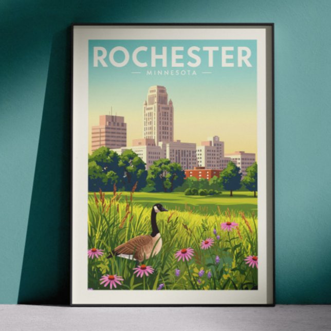 Affiche Rochester Minnesota vintage (Créateur téléchargé)