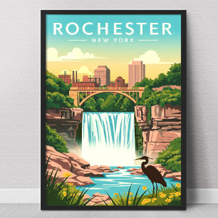 Affiche Rochester New York vintage