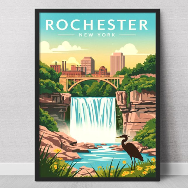 Affiche Rochester New York vintage (Créateur téléchargé)