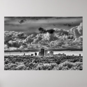 Affiche Rochester, NY Skyline