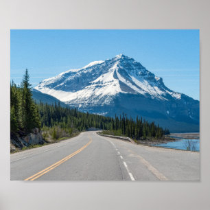 Affiche Rocheuses canadiennes - Route 93 de l'Icefields Pa