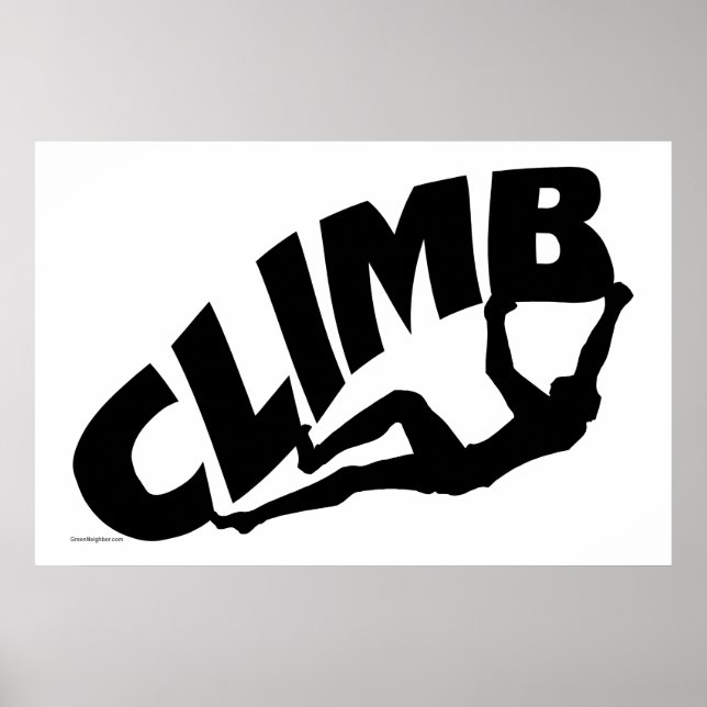 Affiche Rock Bouldering (Devant)