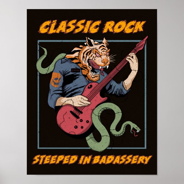 Affiche Rock classique Steeped in Badassery (Devant)