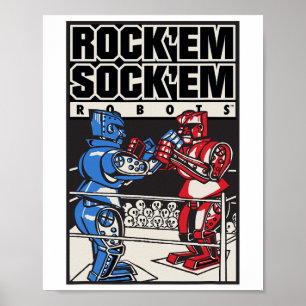 Affiche Rock em Sock em Robots Boxing Ring