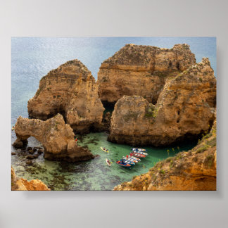 Affiche Rock formations in Algarve