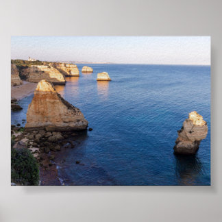 Affiche Rock formations in Algarve