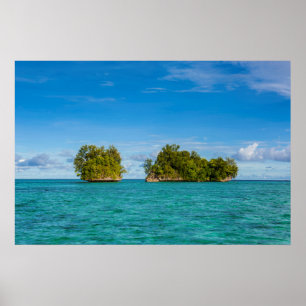 Affiche Rock Islet On Ocean Seascape