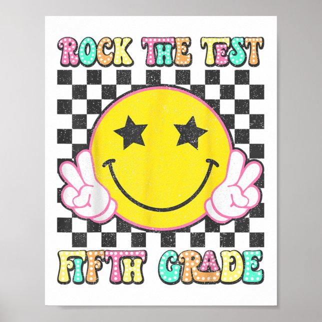 Affiche Rock Le Jour de l'Examen Enseignant 5e année (Devant)