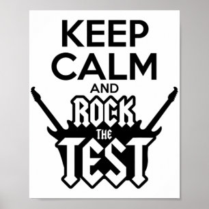 Affiche Rock Le Jour De Test Enseignant Test Idea School
