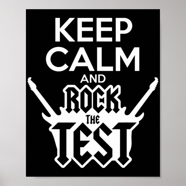 Affiche Rock Le Jour De Test Professeur Test State Idea Sc (Devant)