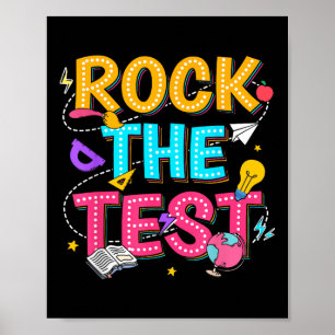 Affiche Rock Le Test Motivational Test Day Pour Enseignant