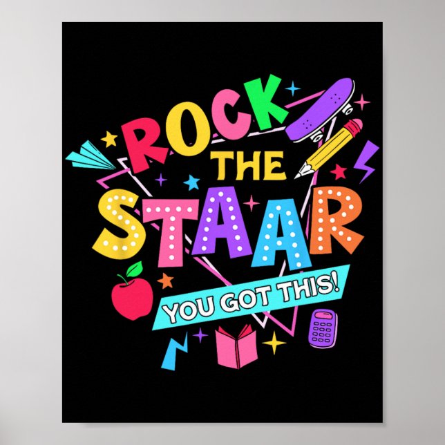 Affiche Rock Le Test Vous Avez Obtenu Ce Jour D'Essai Ense (Devant)