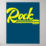 Affiche Rock Music guitar New<br><div class="desc">Rock Music guitar New Gift. Perfect gift for your dad,  mom,  papa,  men,  women,  friend and family members on Thanksgiving Day,  Christmas Day,  Mothers Day,  Fathers Day,  4th of July,  1776 Independent day,  Veterans Day,  Halloween Day,  Patrick's Day</div>