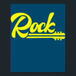 Affiche Rock Music guitar New<br><div class="desc">Rock Music guitar New Gift. Perfect gift for your dad,  mom,  papa,  men,  women,  friend and family members on Thanksgiving Day,  Christmas Day,  Mothers Day,  Fathers Day,  4th of July,  1776 Independent day,  Veterans Day,  Halloween Day,  Patrick's Day</div>